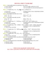 Bài giảng Chương 4  Phản ứng hóa học